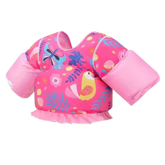 Gogokids Kids Swim Vest Armbands Life Jacket Buoyancy Training Swimsuit with Arm Wings and Adjustable Security Buckle for Boys Girls Swimming Beach Water Sport, 2-6 Years Old, 30-50lbs