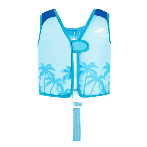 Gogokids Kids Swim Vest Life Jacket-Toddler Flotation Buoyancy Swimsuit Trainer Vests Swimming Aid Jacket for Boys/Girls Age 1-9 Years,Blue