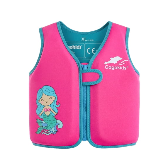 Gogokids Kids Swim Vest Life Jacket,Toddler Learn to Swim Floatation Jackets Training Vest,Swimming Aids Jacket,Ideal for Swimming Learning