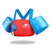 Gogokids Children's Adjustable Life Jacket, Red Dinosaur, 2-6 Years