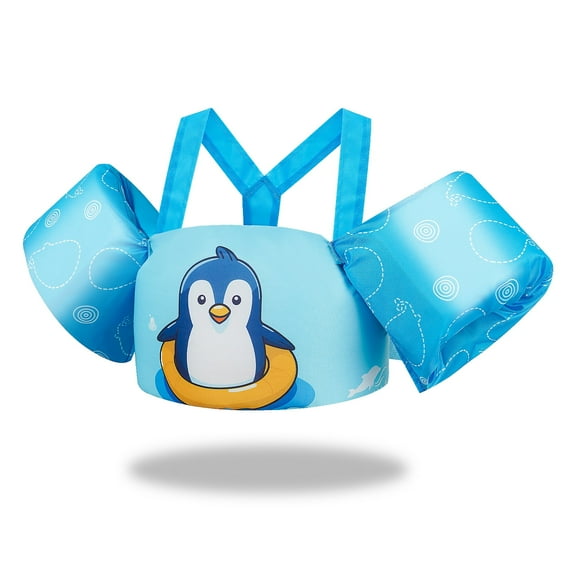 Gogokids Kids Swim Vest,Toddler Floaties Arm Wings Life Jacket Vest Training Swimsuit with Adjustable Security Buckle for Boys Girls, 2-6 Years Old, 20-50lbs