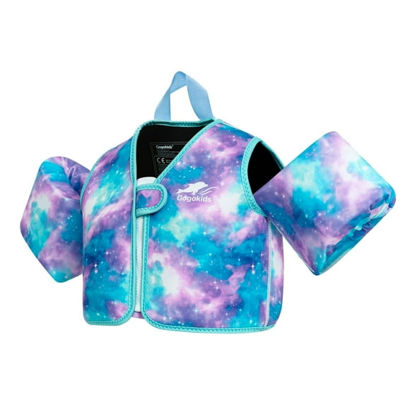 Gogokids Kids Swim Vest,Toddler Floaties Life Jacket Vest,Pool Training Float Jackets for 20-50 lbs Girls and Boys, 2-6 Years Old