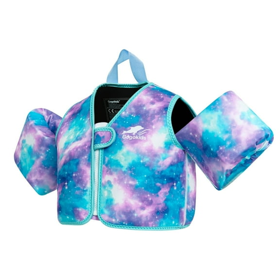 Gogokids Kids Swim Vest,Toddler Floaties Life Jacket Vest,Pool Training Float Jackets for 20-50 lbs Girls and Boys, 2-6 Years Old