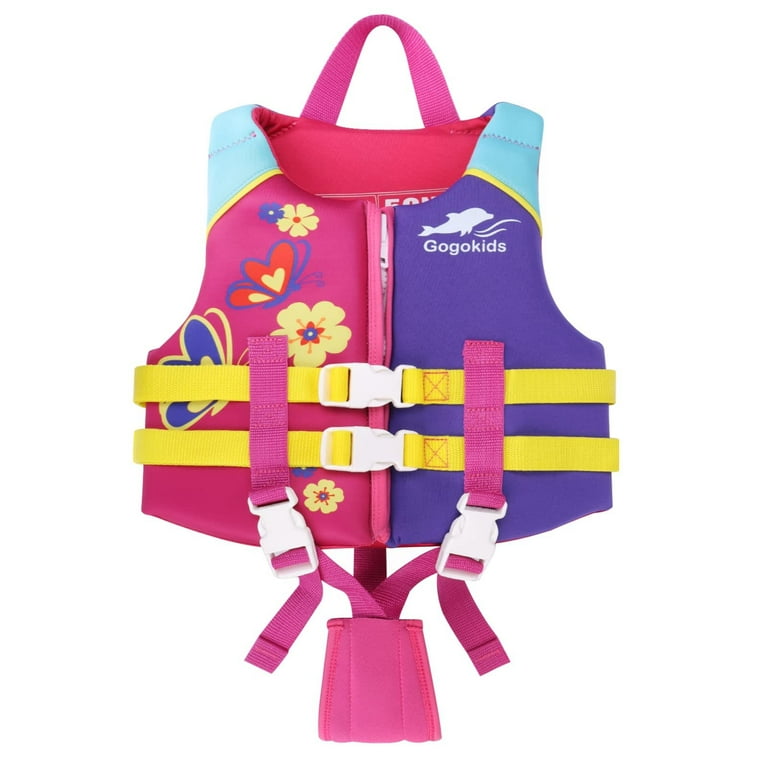 Gogokids Kids Swim Vest Floats, Adjustable Safety Strap, 30
