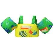 Gogokids Swim Vest Kids Swimming Float Jacket with Armbands Toddler Swimming Training Aid Swimwear for 2-6 Years, 30-50lbs, Yellow