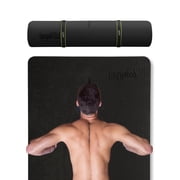 Gogokiwi Extra Wide Yoga Mat for Men Women 72L x 36W x 1/4 Thick Non Slip Fitness & Exercise Mat with Alignment Marks for Yoga, Pilates, Floor Workouts