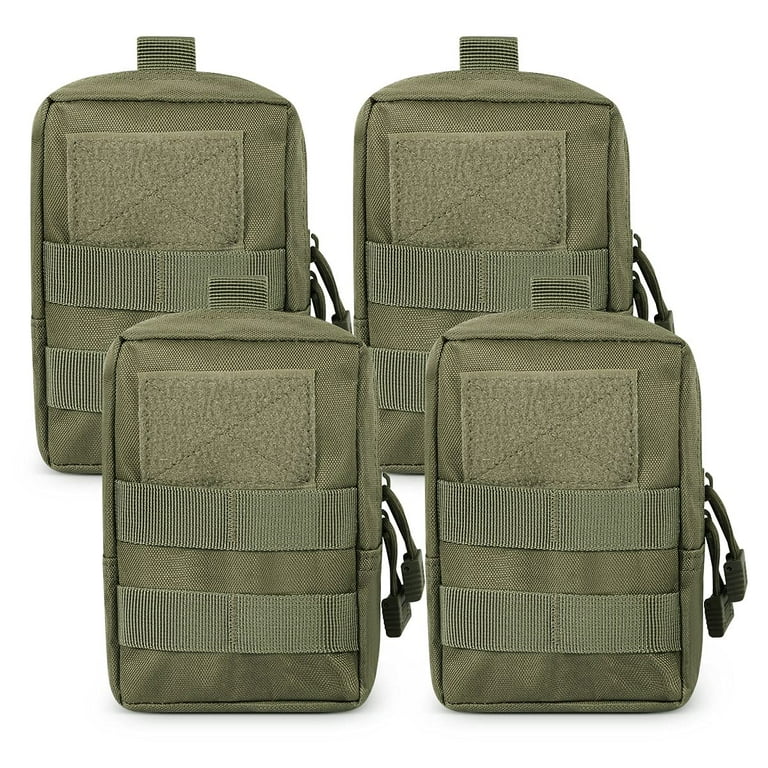 Gogoku 4 Pack Molle Pouch Tactical Molle Pouches Compact Utility EDC Waist Bag Pack Green Walmart