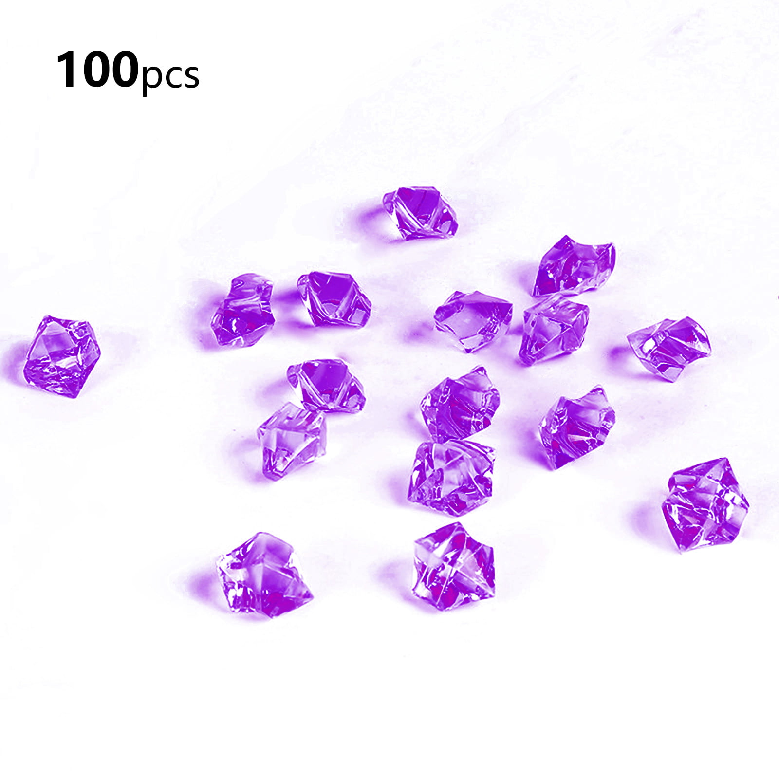 Gogosir 100 Pcs Acrylic Crushed Ice Rocks, Fake Crystals Diamonds