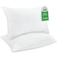 thumbnail image 1 of Gogreen 2 Pack Pillows for Bed, Standard Size Pillows Insert for Side and Back Sleepers, Soft Down Alternative Microfiber Filled Extra Firm Pillows, 20 x 26 Inches, 1 of 10
