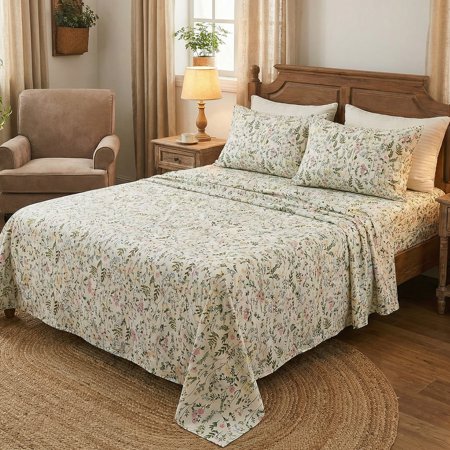 Gogreen 4PC Deep Pocket Full Sheet Set Fit 14", Breathable Microfiber Super Soft Full Size Sheet Set, Luxury Hotel Style Home Decor Full Bed Sheet Set, Gift for Women, Men