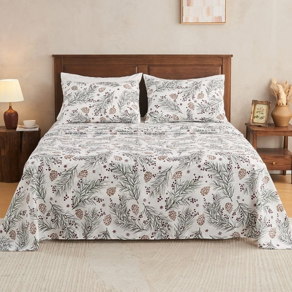 Gogreen 4PC Deep Pocket King Sheet Set Fit 16", Breathable Microfiber Super Soft King Size Sheet Set, Luxury Hotel Style Home Decor King Bed Sheet Set, Gift for Women, Men