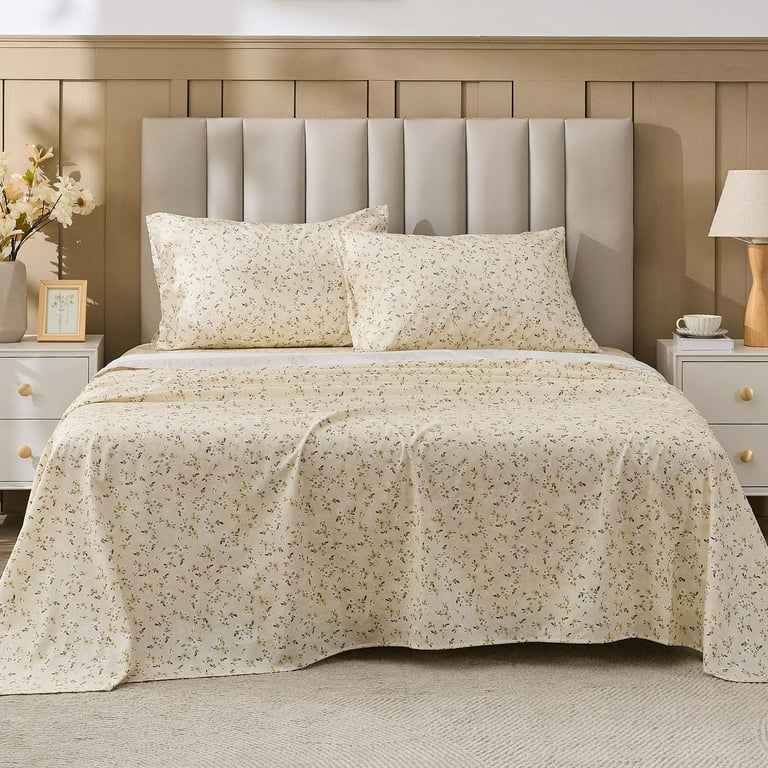 Gogreen 100% Cotton 3PC Deep Pocket Twin XL Sheet Set Fit 16", Breathable Super Soft Twin XL Size Sheet Set, Luxury Hotel Style Home Decor Twin XL Bed Sheet Set, Gift for Women, Men