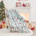 thumbnail image 1 of Gogreen Christmas Fleece Throw Blankets for Couch & Bed - Lightweight Plush Cozy Fuzzy Soft Blankets and Throws for Sofa, Christmas Penguin, 50x60 Inches, 1 of 10