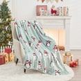 thumbnail image 1 of Gogreen Christmas Fleece Throw Blankets for Couch & Bed - Lightweight Plush Cozy Fuzzy Soft Blankets and Throws for Sofa, Christmas Penguin, 50x60 Inches, 1 of 10