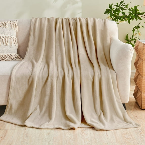 Gogreen Cozy Blanket Solid Blanket Queen Blanket - 300 GSM Fleece Blanket Queen Size Blanket for Home Decoration, Ultra Soft Blanket Microfiber Queen Blanket (Queen - 90" x 90")