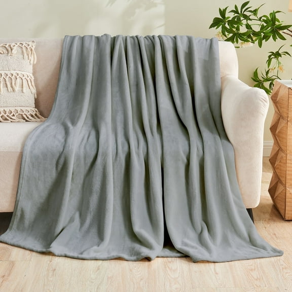 Gogreen Cozy Blanket Solid Blanket Throw Blanket - 300 GSM Fleece Blanket Throw Size Blanket for Home Decoration, Ultra Soft Blanket Microfiber Throw Blanket (Throw - 50" x 60")
