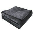 thumbnail image 1 of Gogreen Fleece Throw Blanket for Couch & Bed - Lightweight Plush Cozy Fuzzy Soft Blankets and Throws for Sofa, Dark Grey, 108x90 Inches, 1 of 5
