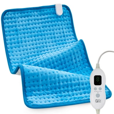 Gogreen Heating Pad Electric Heating Pads for Knee, Shoulder, Abdomen, Hot Pad for Arms and Legs, Moist Heated Pad for Back, Neck, Dry & Moist Heat & Auto Shut Off (Blue, Extra Large 16''×24')