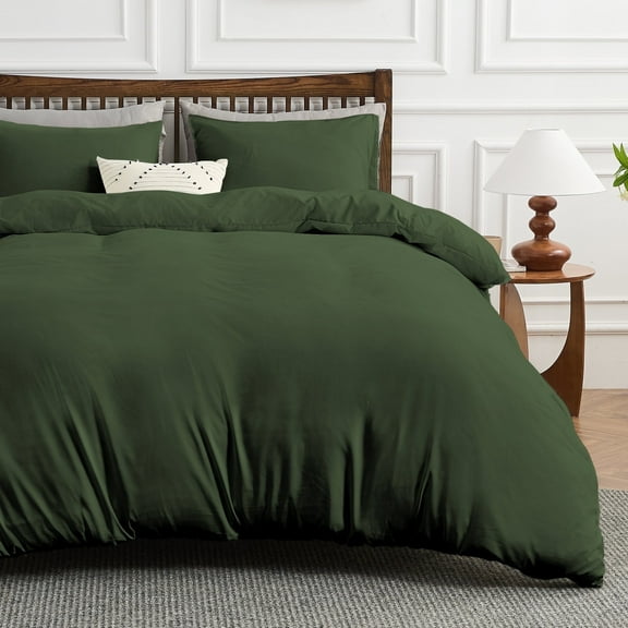 Hitime Luxury Twin Duvet Cover, Soft & Breathable Microfiber 3 Pieces Twin Bedding Sets, Twin Comfy Duvet Cover, with Zipper Closure