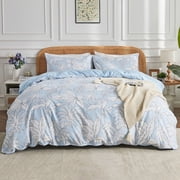 Gogreen Twin Duvet Cover Set, Soft & Breathable Microfiber 3 Pieces Twin Bedding Sets, Pattern Twin Comfy Duvet Cover Set, with Zipper Closure (Twin)
