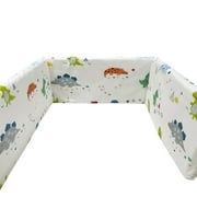 Gogusuu Chair Pads Seat Cushion 4in1 Cotton Pads For Boys Girls, Soft Breathable Patterned Críb Líner, Safe Protector Pads Sets For Toddler, Safe Protector Cushioned Cotton Liner