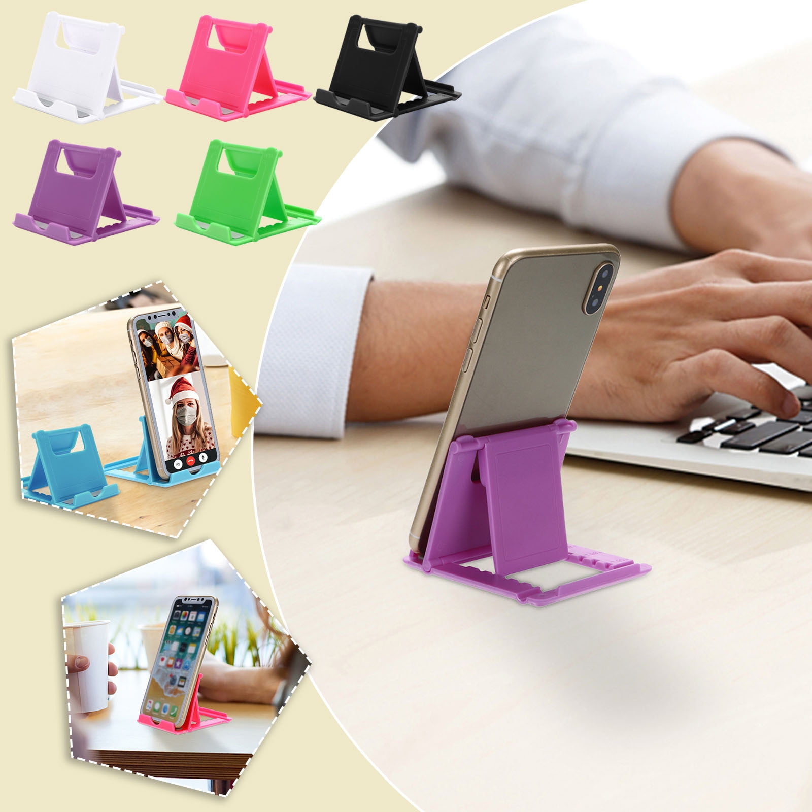 Gogusuu Phone Holder for Desk，Phone Holder for Car， Desktop Mobile ...