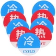 Goilinor 10 Pairs Hot Cold Water Labels Round Hot And Cold Indicator