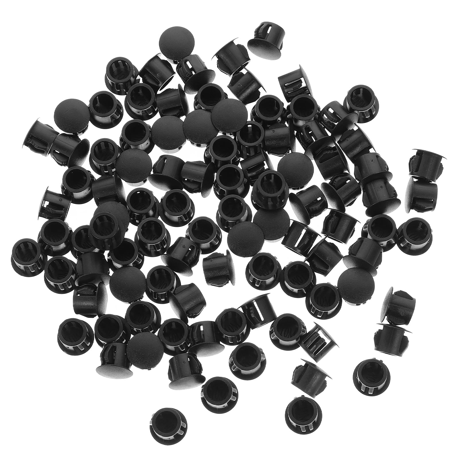 Goilinor 100pcs Furniture Plugs Plastic Hole Plugs Hole Round Plugs