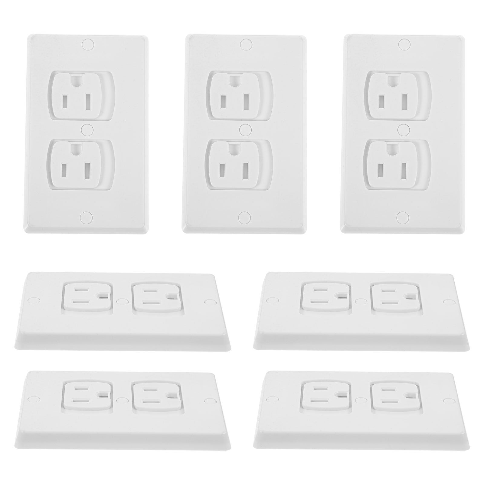 Goilinor 10pcs SelfClosing Standard Outlet Covers Wall Socket Plugs