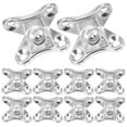 Goilinor 12pcs Corner Brace Joint Fastener Shelf Bracket And Support