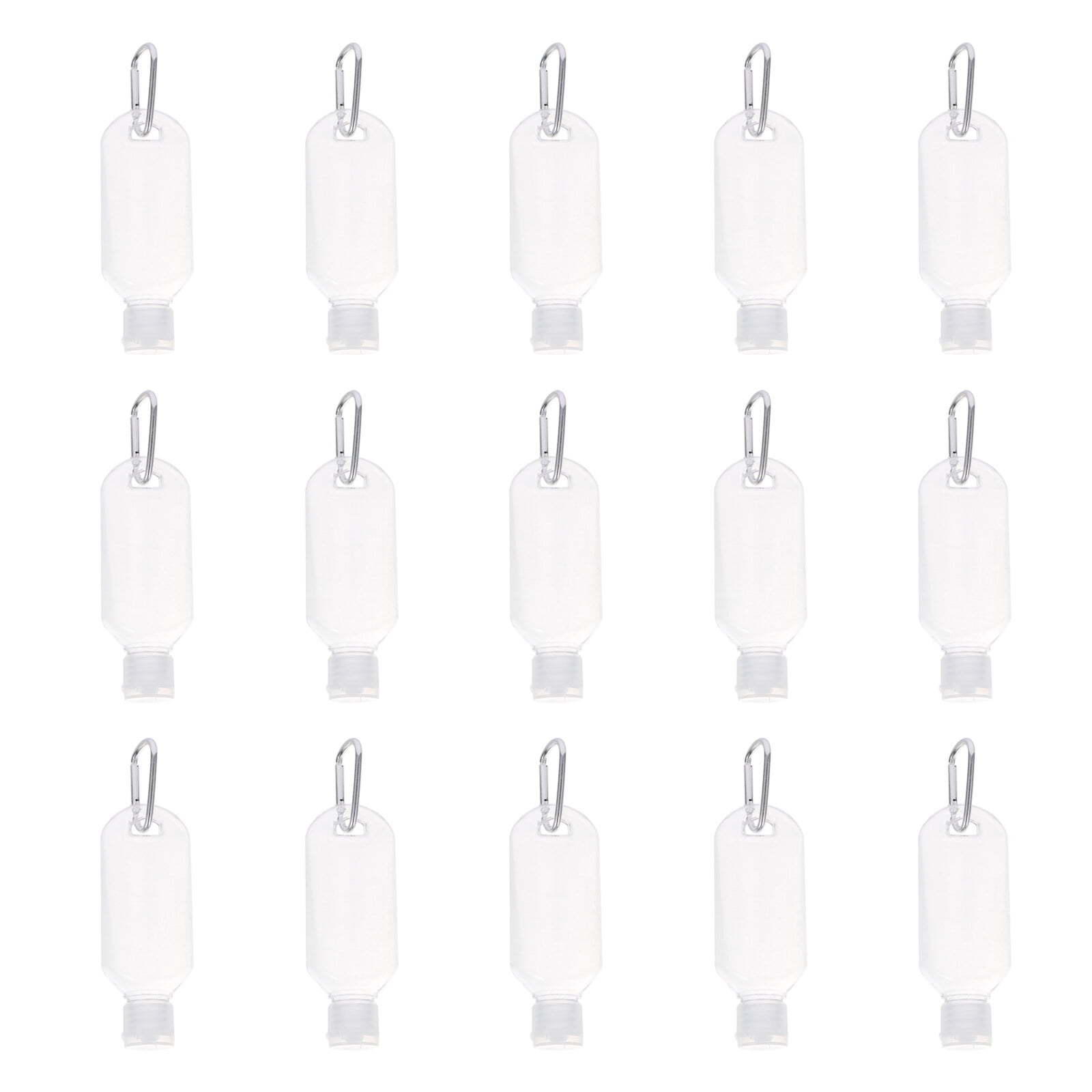 Goilinor 15pcs 50ml Refillable Bottles with Hook Hand Sanitizer