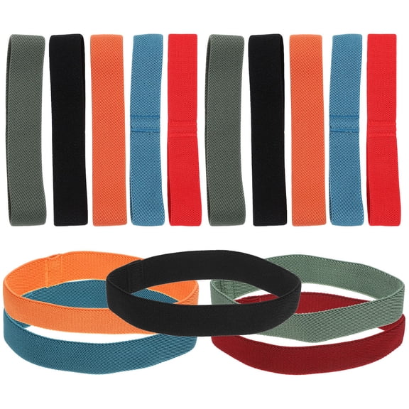 LEORX 15Pcs Lunch Container Straps Nylon Assorted Color Elastic Bento Belts