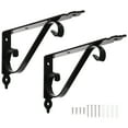 Goilinor 2 Sets of Wall Shelf Fixed Brackets Heavy Duty Shelf Brackets