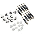 Goilinor 24 Sets Cam Bolt Nuts Furniture Fasteners Connecting Dowels