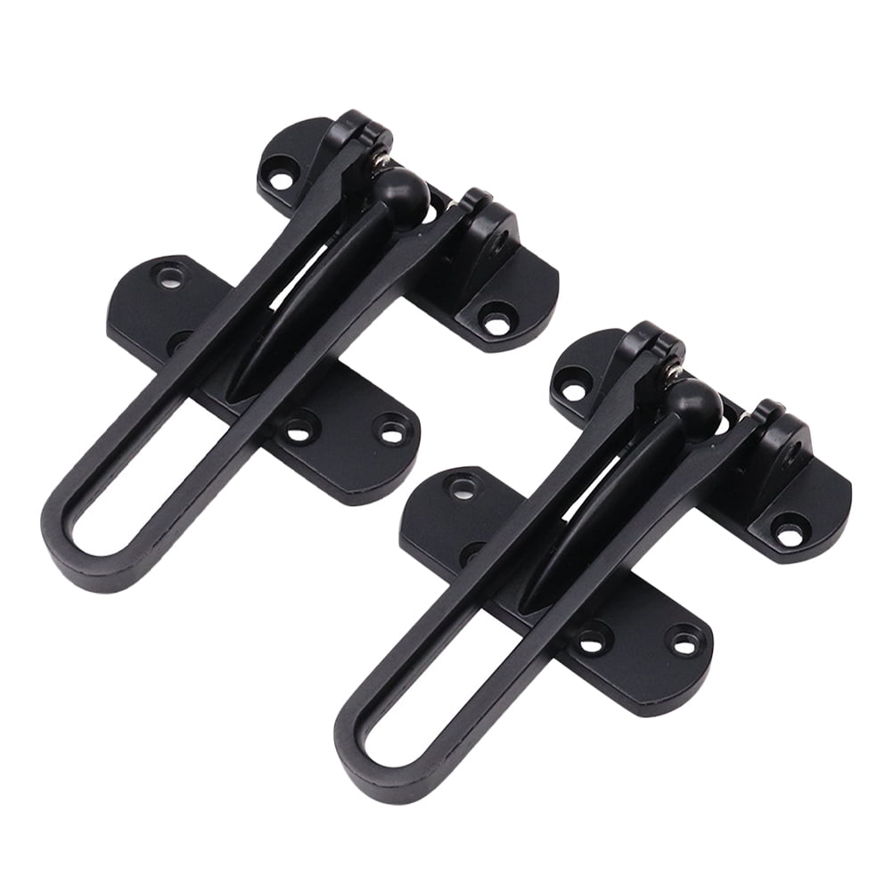 Goilinor 2pcs Swing Bar Door Lock For Hinged Swingin Door Security