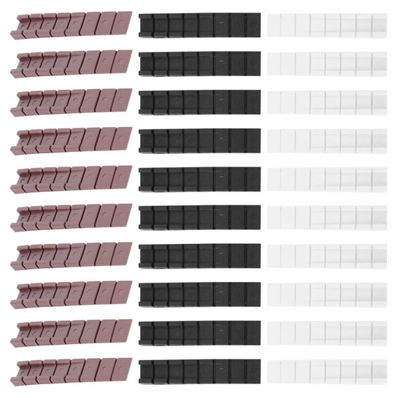 Furniture Leveling Shims for Home ABS Plastic 30 Pieces Assorted Color Small Size