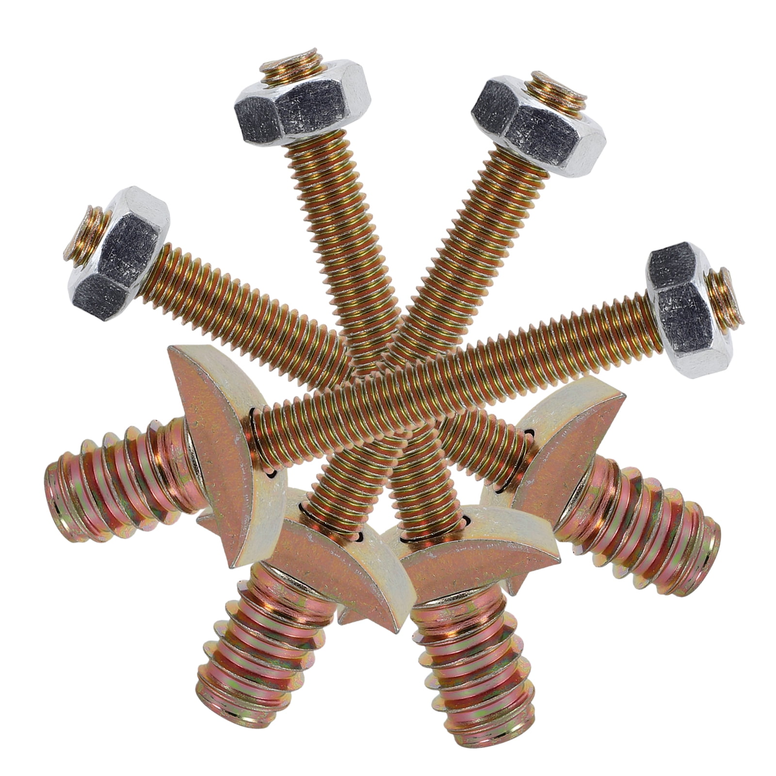 Goilinor 4 Sets of Benchtop Joiner Countertop Drawbolt Furniture Joint Fastener Furniture Supply