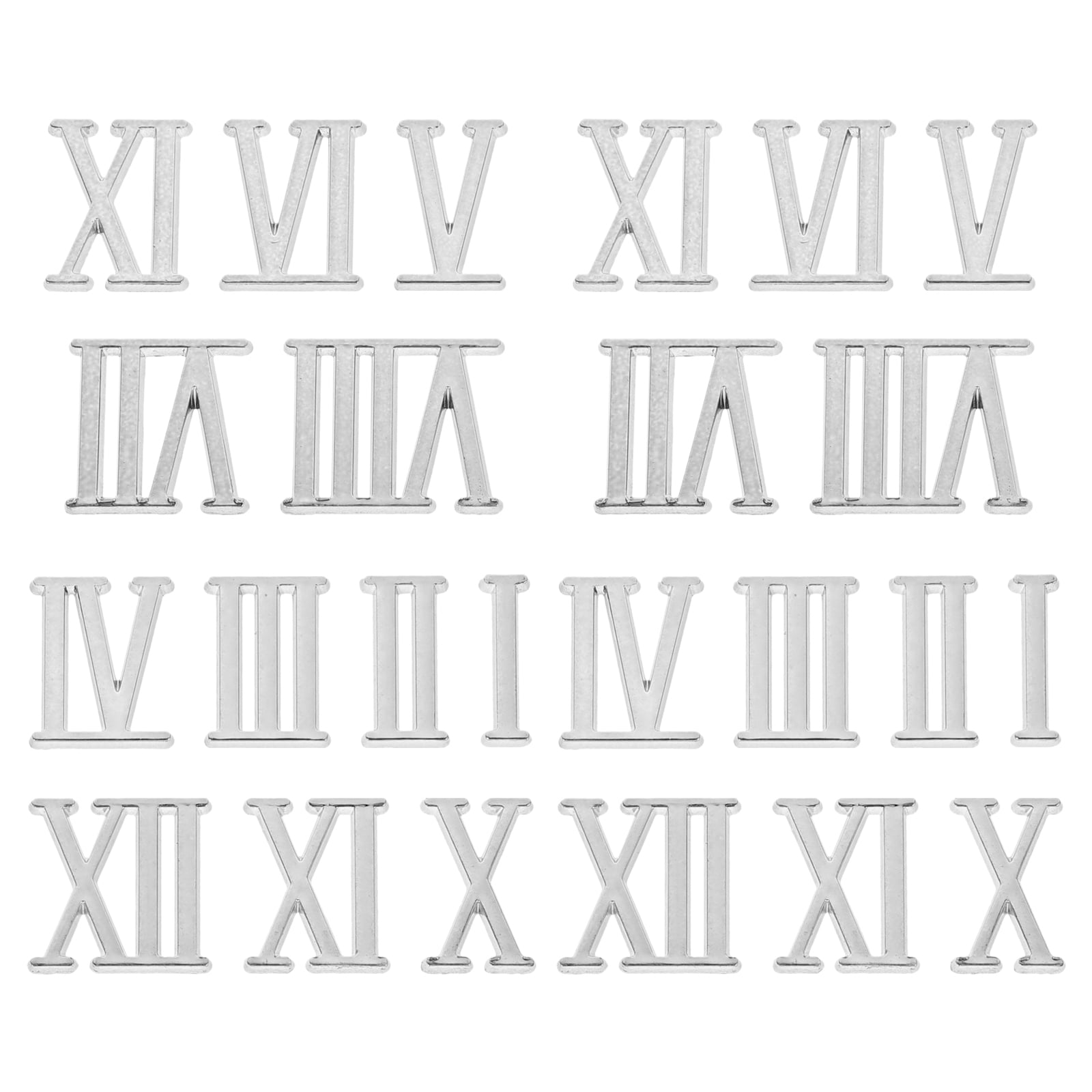 Goilinor 5 Sets of Digital Clock Replacement Numbers Roman Clock
