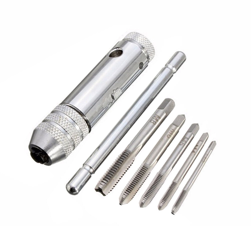 Goilinor Adjustable THandle Tap Wrench Solid Jaw Ratchet Tap Holder