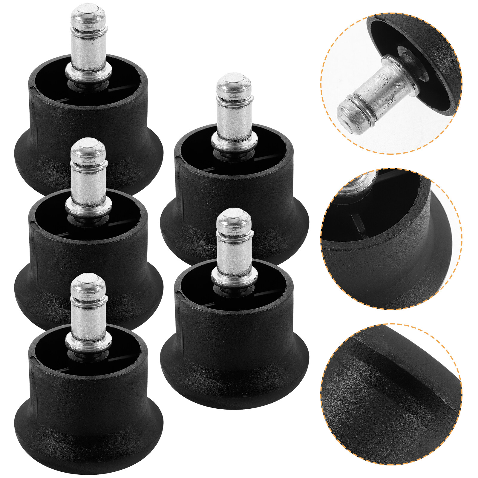 Goilinor Furniture Floor Gliders,5pcs Chairs Glide Castors Glides