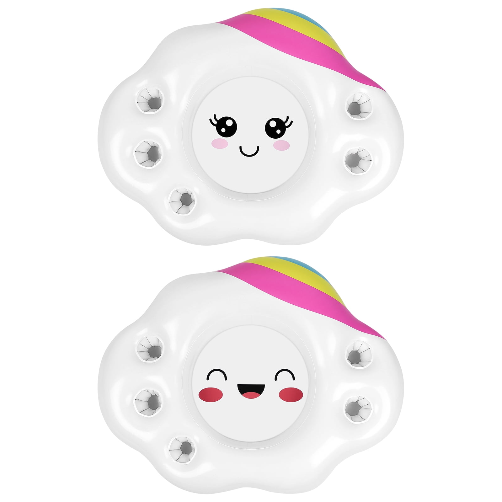 Goilinor Hemoton 2pcs Inflatable Serving Bars Pool Inflatable Buffet