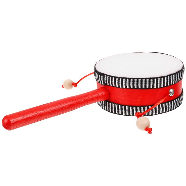 Goilinor Orff Rattle Drum Kids Shaking Toy Baby Musical Toy Traditional