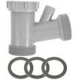Goilinor Sink Drain Fitting Extension Coupling Adapter 4 Ways Thread