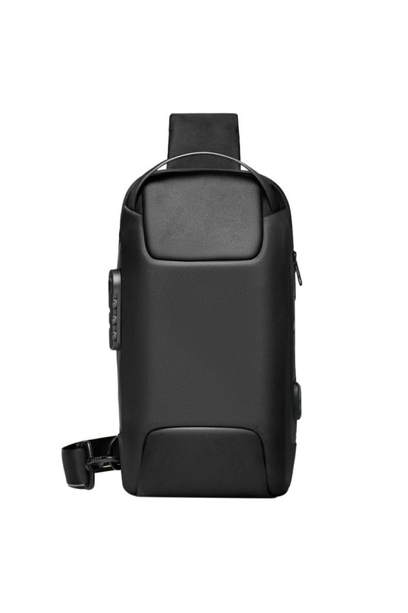 y Men Shoulder Bag Waterproof Oxford Cloth Anti-Theft Sling Bag for Travelling and Daily Use