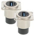 Goilinor USB Panel Mount Pass Through Connector Female To Female USB 3.