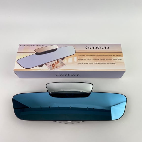 GoinGoin Rearview mirrors for automobiles,12'' Rear View Mirror Universal rearview mirrors for automobiles Anti-glare Frameless Panoramic Wide Angle HD rearview mirrors