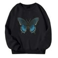 thumbnail image 1 of Goindgs Girls Sweatshirts Cartoon Dandelion Flower Printed Long Sleeve Round Neck Pullover Tops for Kids Girls Leisure Loose Child Sweatshirts Z2-Black 9-10 T, 1 of 3
