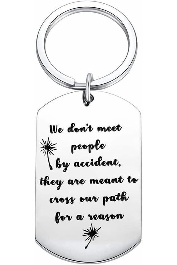 Going Away Gift for Coworker Friends We Don't Meet People by Accident Gifts Keychain for Colleague Leaving Farewell Gift for Friend Co-worker Retirement Gifts Key Ring