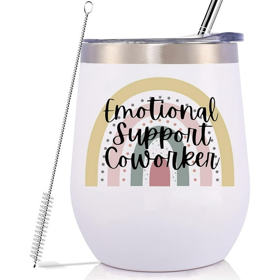 Going Away Leaving Farewell Present for Boss,Leader,Team Member,Friends-Emotional Support Coworker-Birthday Christmas Gift for Coworkers Colleague-Retirement Promotion Gift-12oz Tumbler Coffee Cup Mug