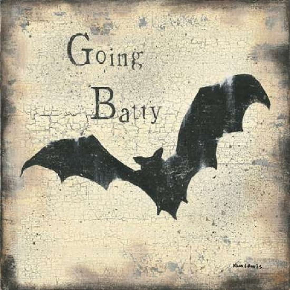 Going Batty Canvas Art - Kim Lewis (24 x 24)